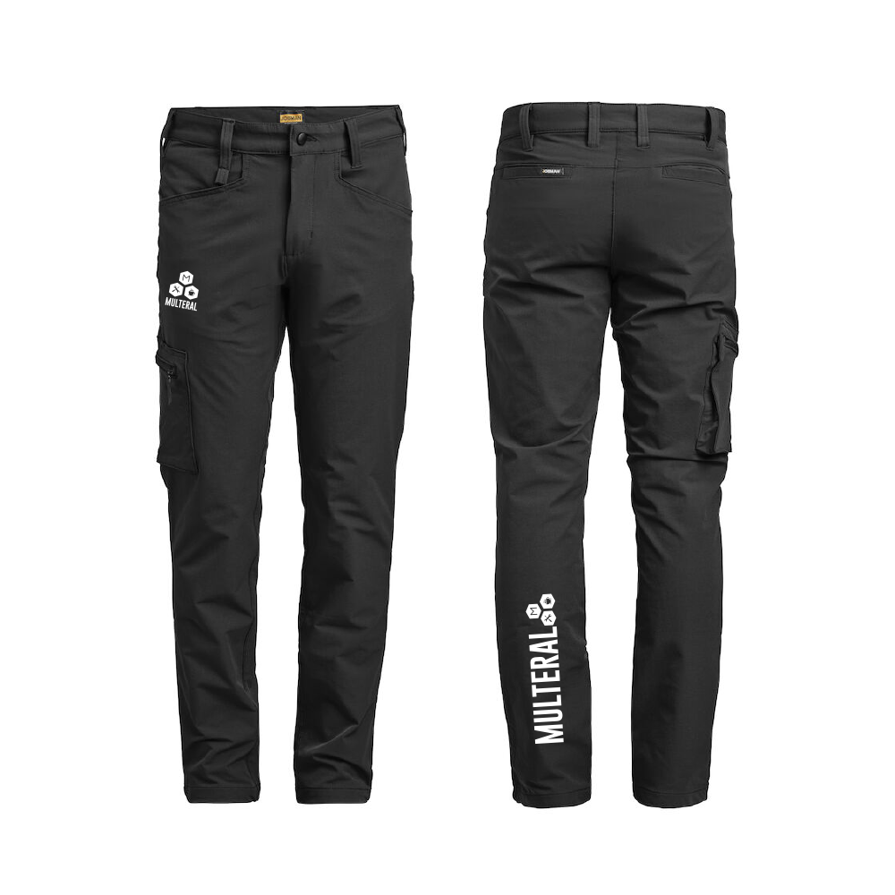 2318 Servicebyxa stretch Svart